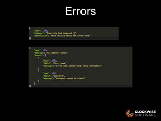 Errors
 