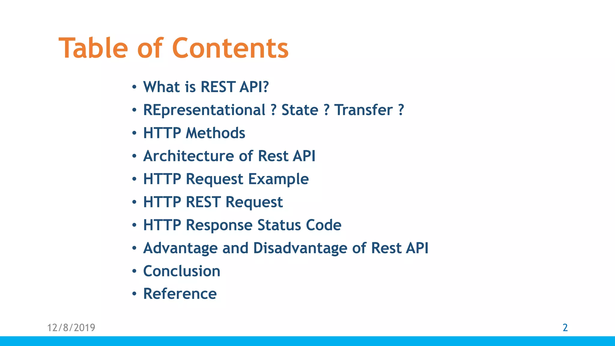 REST API | PPTX