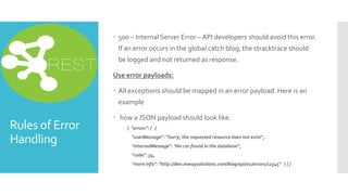 Rest API Design Rules | PPTX | Internet | Computing