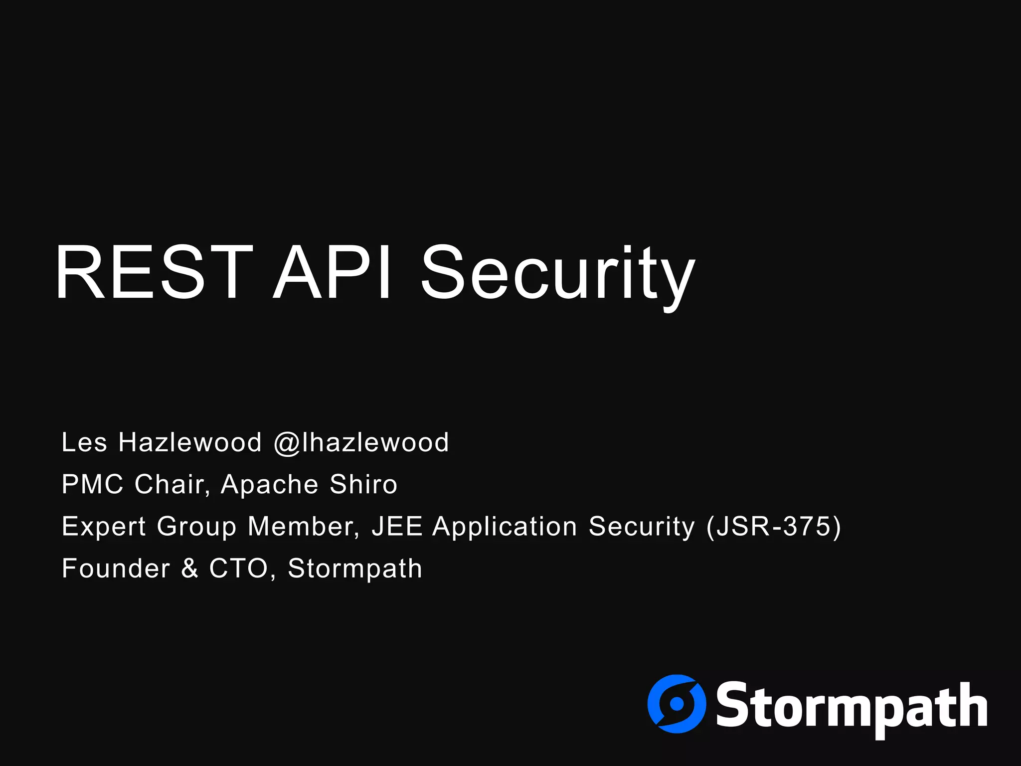 Rest API Security | PPTX