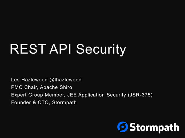Rest API Security | PPTX
