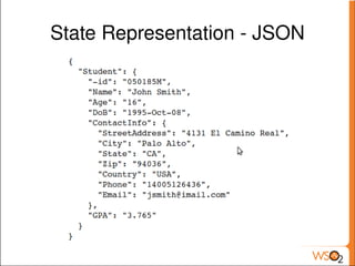 State Representation ­ JSON




                  
 