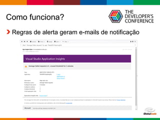 Globalcode – Open4education
Como funciona?
Regras de alerta geram e-mails de notificação
 