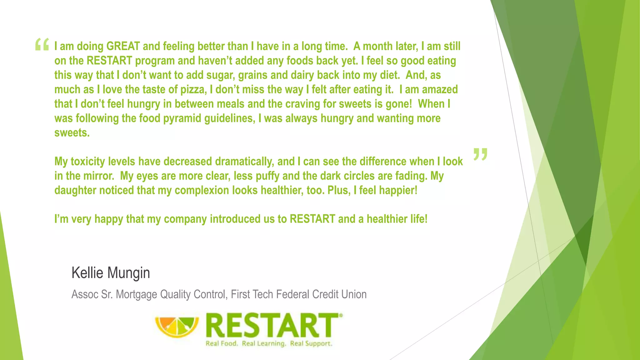 Restart Testimonials | PPTX