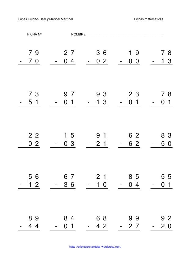 Restas de-dos-cifras-sin-llevada-3
