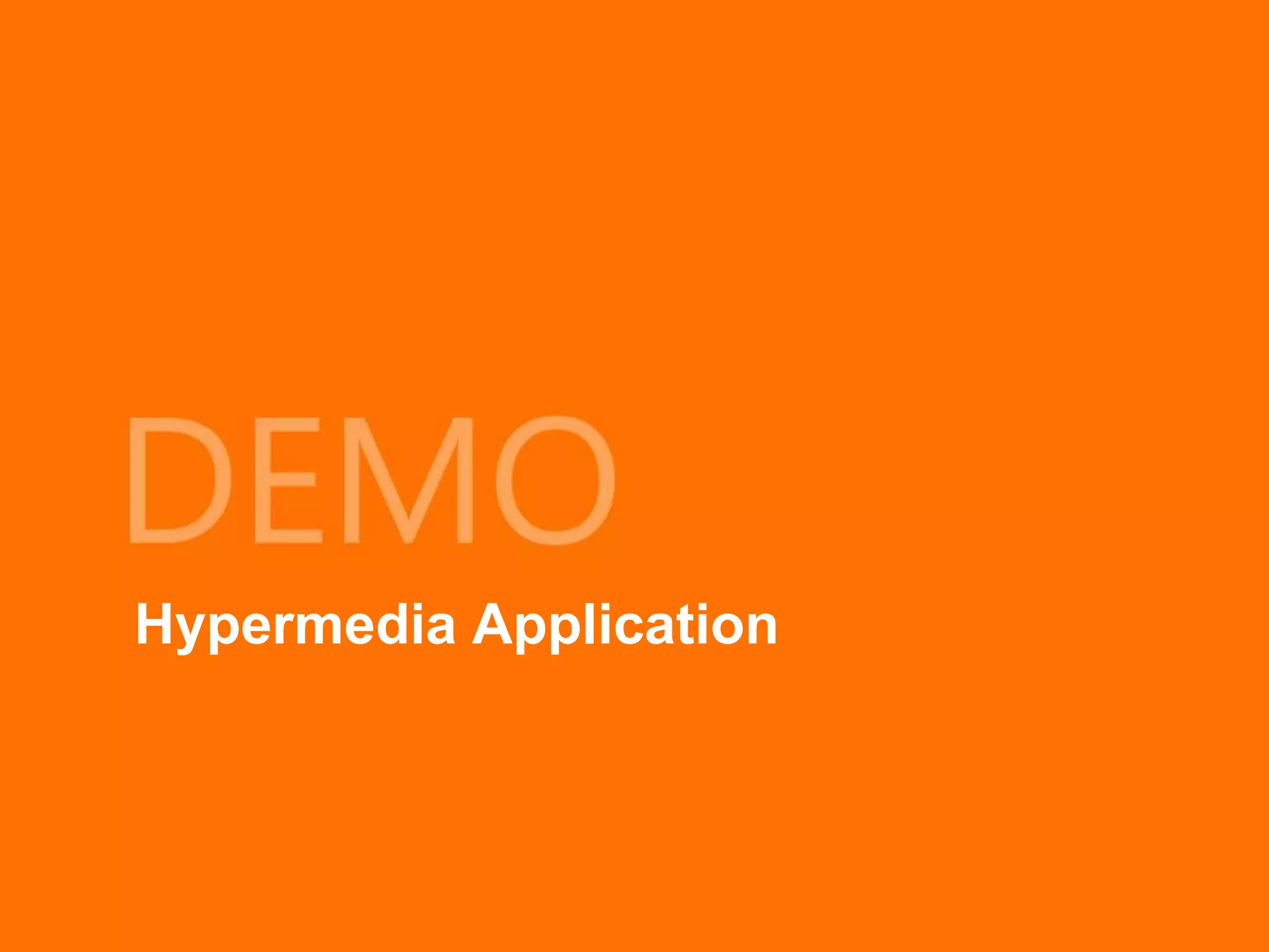 Hypermedia Application
 