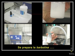 Se prepara la  barbotina  ….. V I T A 