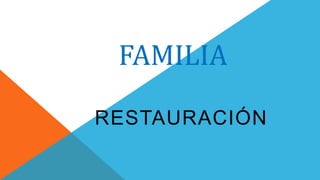 FAMILIA
RESTAURACIÓN
 