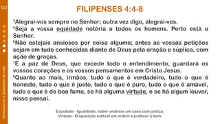 Restaurando a Qualidade de Vida - Filipenses 4:4-8