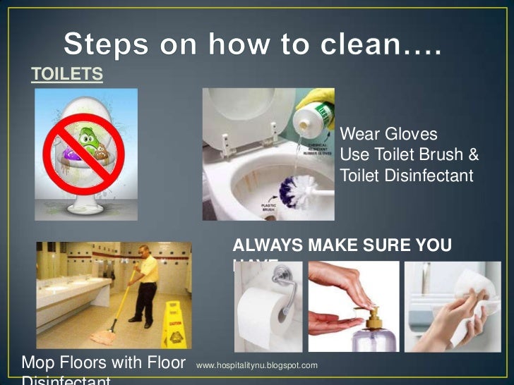Restaurant cleaning procedures