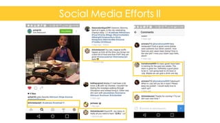 Social Media Efforts II
Confidential	
  and	
  Proprietary	
   11
 