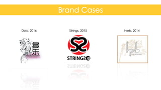 Brand Cases
Confidential	
  and	
  Proprietary	
   3
Dolo, 2016 Strings, 2015 Herb, 2014
 