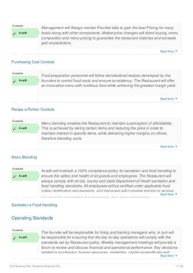 Restaurant business plan v1562159535406