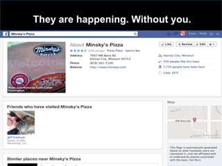 They are happening. Without you.
 
