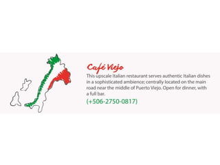 Restaurants in Puerto Viejo, Costa Rica