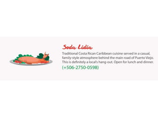 Restaurants in Puerto Viejo, Costa Rica