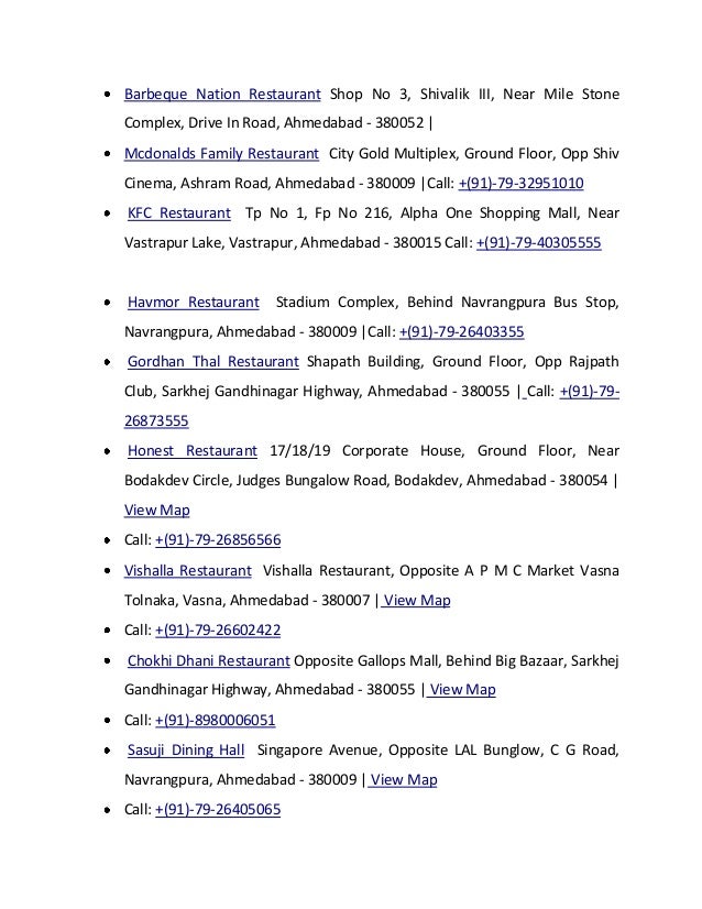 restaurant list restaurant shopping list