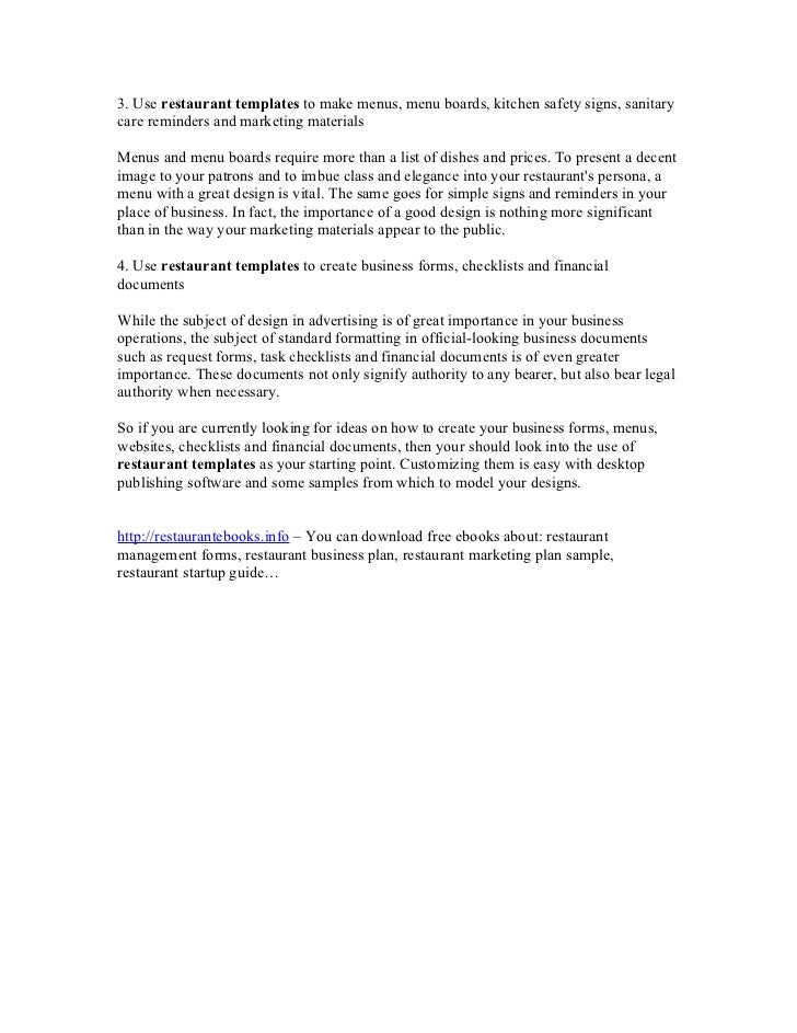 restaurant management pdf