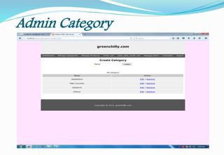 Admin Category
 