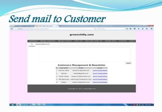 Send mail to Customer
 