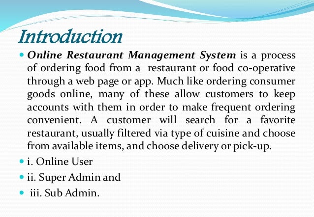 restaurant management presentation restaurant powerpoint presentations