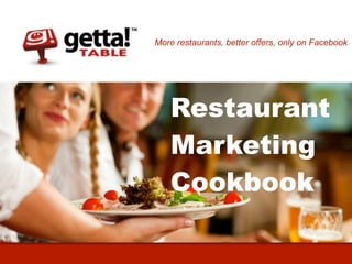 More restaurants, better offers, only on Facebook




    Restaurant
    Marketing
    Cookbook
 