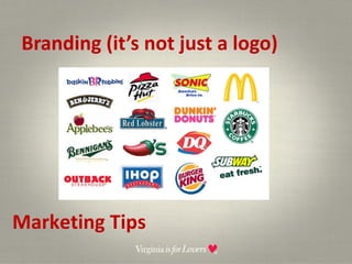 Branding (it’s not just a logo) Marketing Tips 