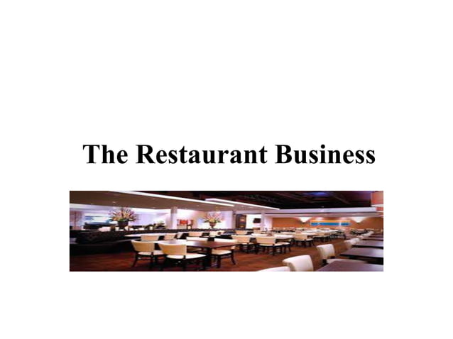 Restaurant Operation PPT restaurant-operation-ppt