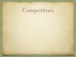 Competitors
 