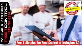 Free Estimates For Pest Control in Lexington, SC
1803-764-7866
 