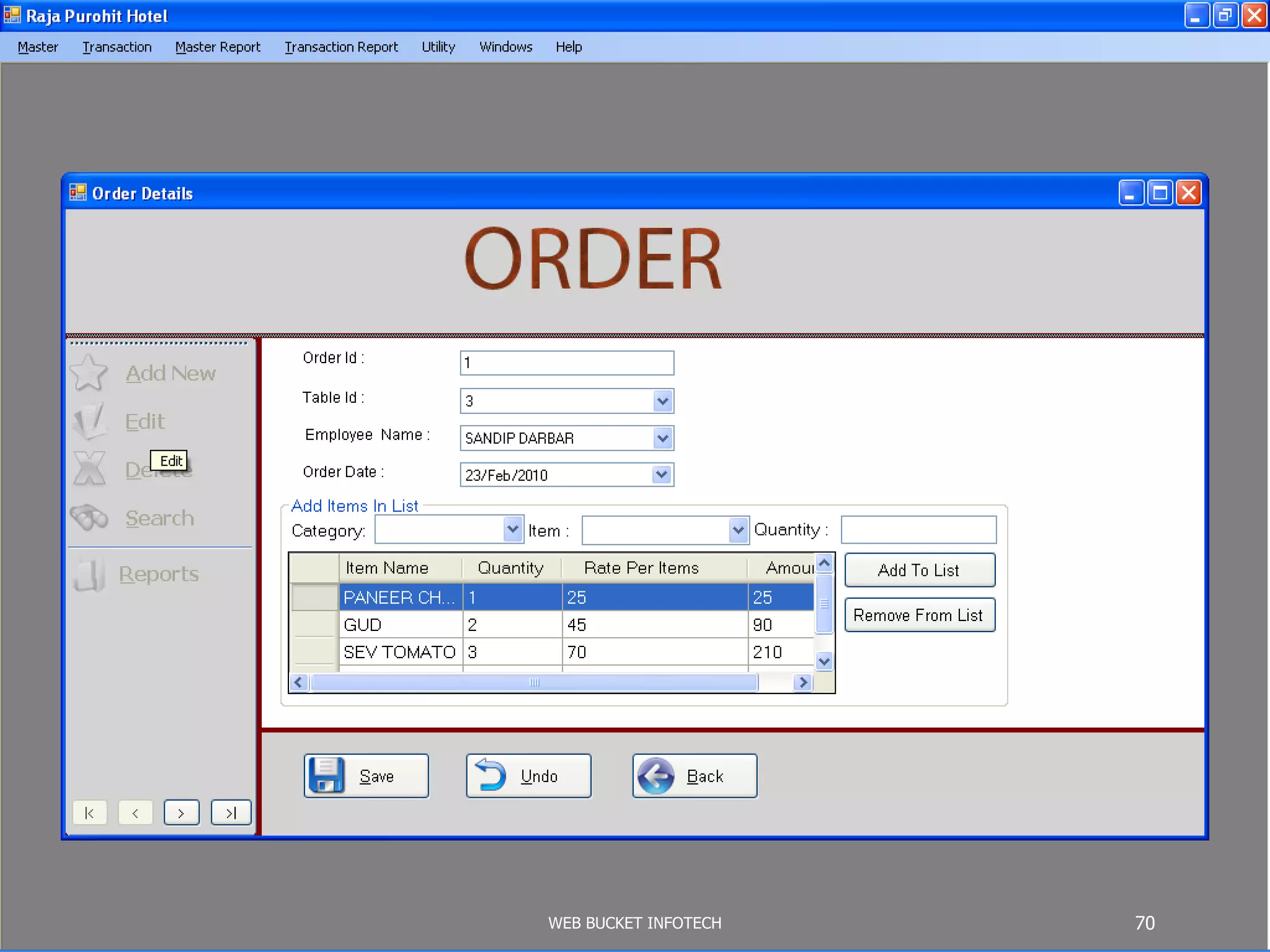 WEB BUCKET INFOTECH 70
 
