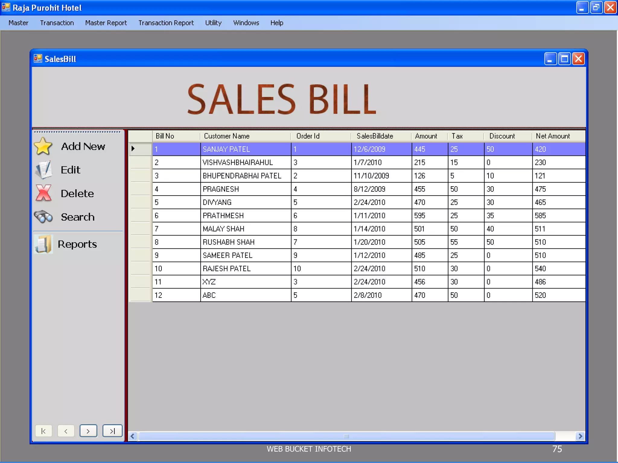 WEB BUCKET INFOTECH 75
 