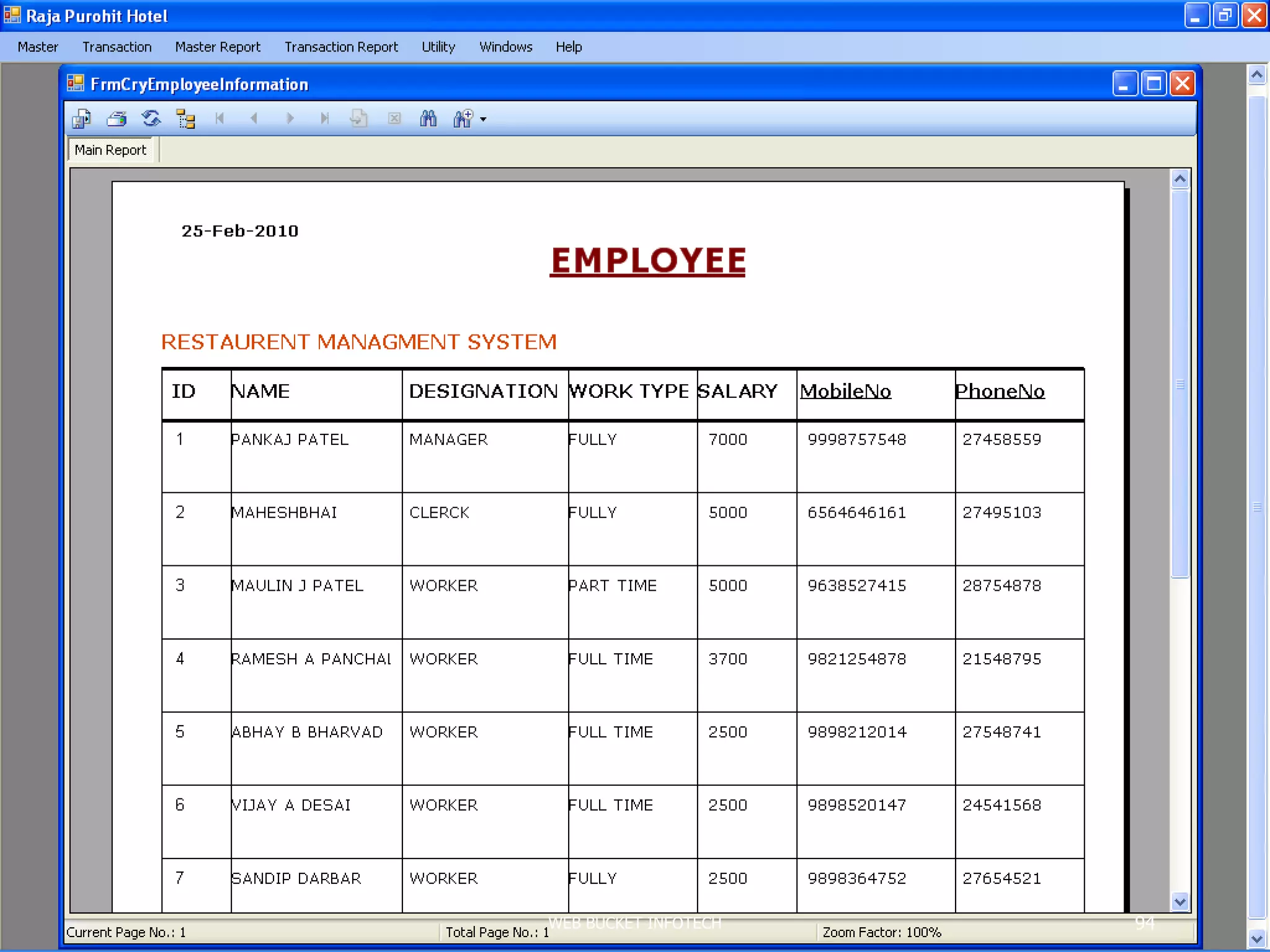 WEB BUCKET INFOTECH 94
 