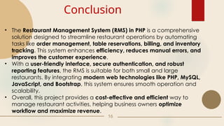 Comprehensive Web-Based Restaurant Management System Using PHP & MySQL ...