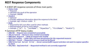 Introduction to REST - REST Basics - JSON | PPT