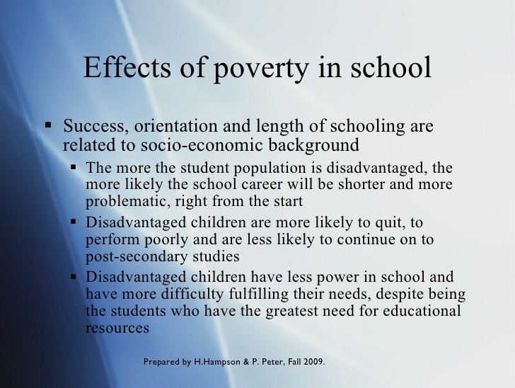 effects of socio economic status on academic achievement This study investigated gender and socio-economic status as correlates of socio-economic status, academic achievement, the effects of prior achievement were. effects of socio economic status on academic achievement This study investigated gender and socio-economic status as correlates of socio-economic status, academic achievement, the effects of prior achievement were.