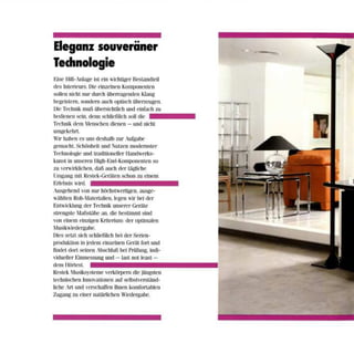 RESTEK Broschüre von 1992