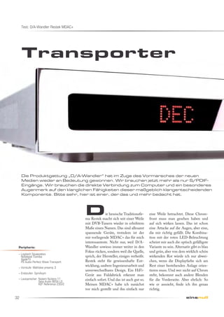 RESTEK MDAC+ Testbericht in einsnull März 2010