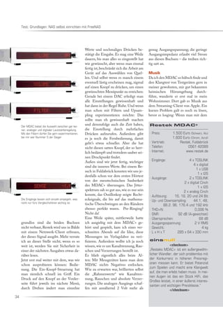 RESTEK MDAC+ Testbericht in einsnull März 2010