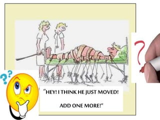 “HEY!I THINK HE JUST MOVED!
ADD ONE MORE!”
 