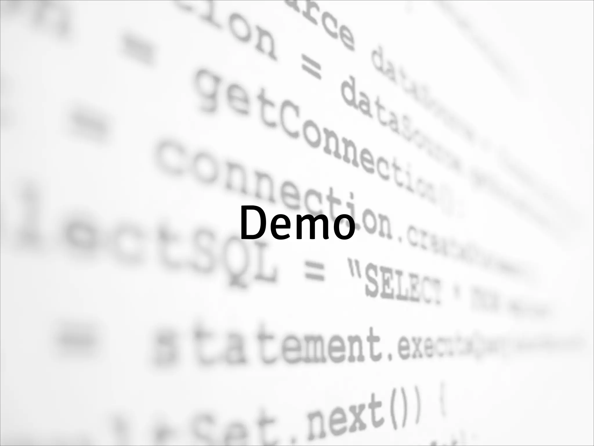 Demo
 