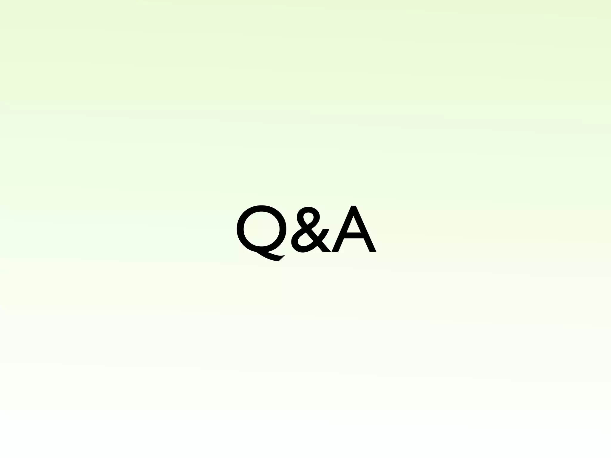 Q&A