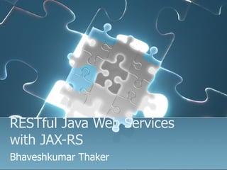 RESTful Java Web Services With JAX-RS