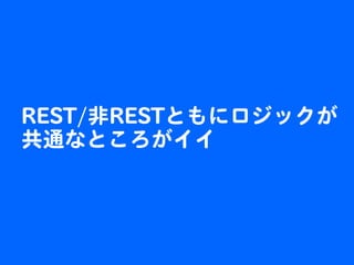 RESTfullアプリケーションの簡単作成