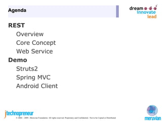 Agenda REST Overview 