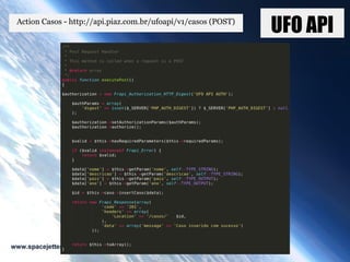UFO APIAction Casos - http://api.piaz.com.br/ufoapi/v1/casos (POST)
 