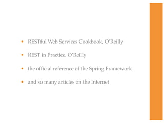 RESTful Web Services with Spring MVC | PPT