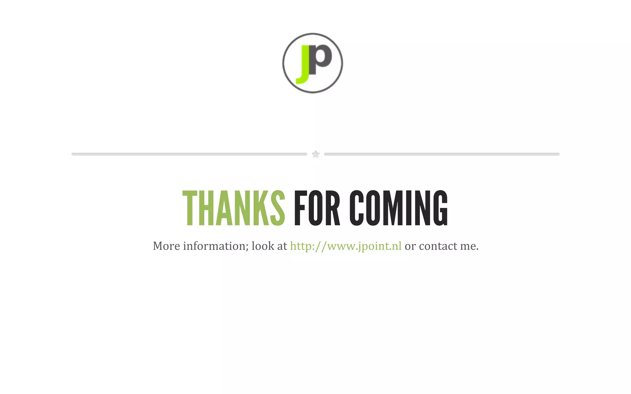 45




Which one is the best?              ~	
  personal	
  opinion	
  ~	
  


                                                                                                     Matter of taste:
                                                                                                     1.  Media-­‐type	
  approach	
  most	
  
                                                                                                         RESTful,	
  but	
  requires	
  work	
  on	
  
                                                                                                         client	
  and	
  server	
  side.	
  
                                                                                                         	
  
                                                                                                     2.  Quali`ier,	
  second	
  best,	
  easier	
  
                                                                                                         to	
  implement.	
  Less	
  media-­‐
                                                                                                         types	
  to	
  keep	
  track	
  off.	
  
                                                                                                         	
  
                                                                                                     3.  URI,	
  most	
  often	
  used.	
  
                                                                                                         Personally	
  don’t	
  like	
  it.	
  Can	
  
                                                                                                         have	
  two	
  URIs	
  point	
  to	
  same	
  
                                                                                                         resource.	
  

  WWW.JPOINT.NL	
  	
  	
  	
  	
  |	
  	
  	
  	
  	
  JOS@JPOINT.NL	
  	
  	
  	
  |	
  	
  	
  	
  	
  TWITTER:	
  @JOSDIRKSEN	
  
 