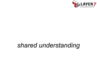 shared understanding
 
