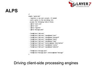 ALPS




  Driving client-side processing engines
 